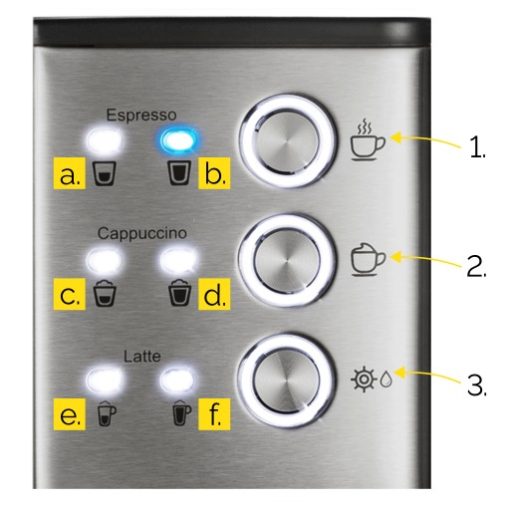 Ekspres do kawy Ciśnieniowy Automatyczny Yoer 20bar 1350W +Spieniacz Mleka - obrazek 6