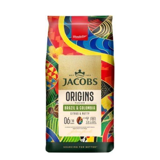 Kawa ziarnista Jacobs Origins Fusion Brazil & Colombia, 100% arabica, 1kg - obrazek 1