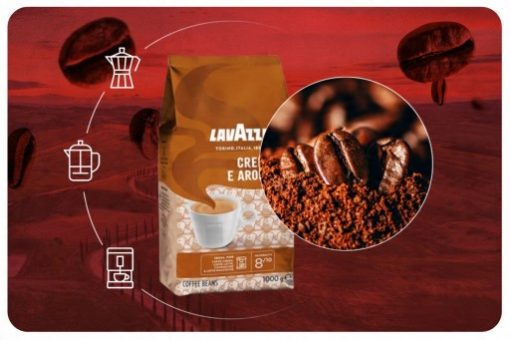 Lavazza crema e aroma 1kg kawa ziarnista - obrazek 2