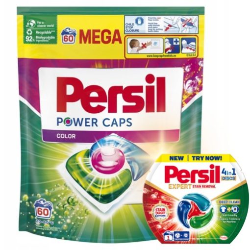 Persil Power Caps Kapsułki do Prania Koloru 60 szt + Gratis - obrazek 1