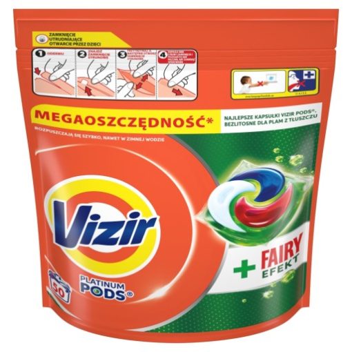 Vizir + Fairy Effect Pods Kapsułki do prania białych tkanin, 50 prań - obrazek 1