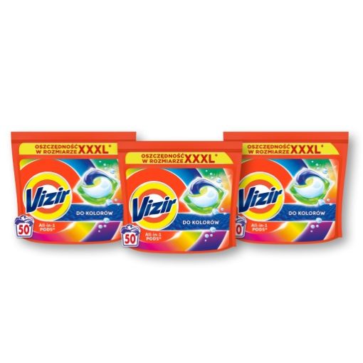 Vizir Kapsułki do Prania Color 3x50 prań - obrazek 1